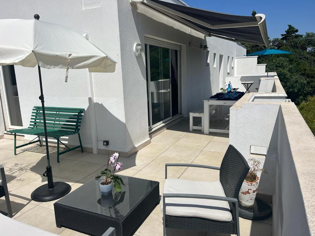 Duplex Toit Terrasse Vue Panoramique Apartment Montpellier Bagian luar foto